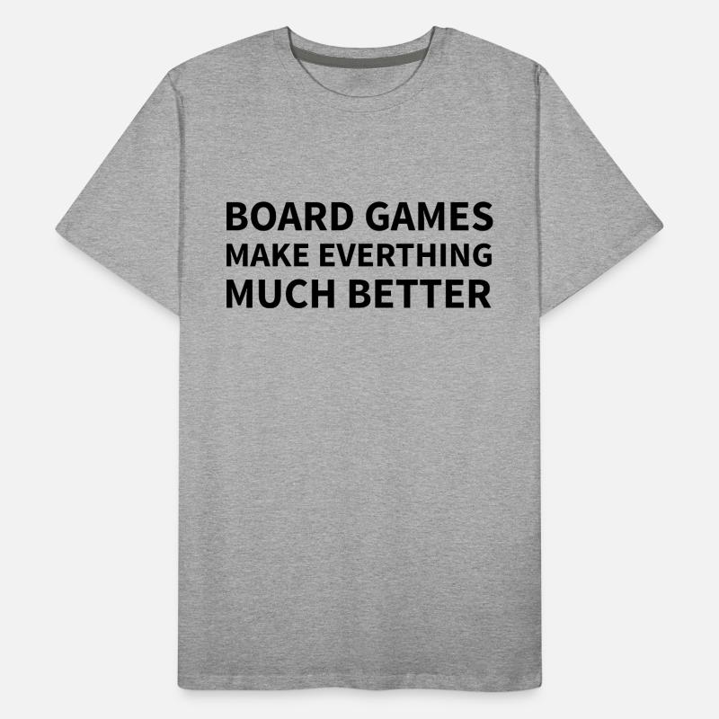 Boardgame Chess Backgammon Game Night Men's Premium Organic T-Shirt