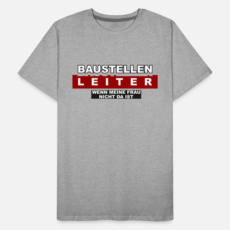 Baustellen Leiter Männer Premium Bio T-Shirt