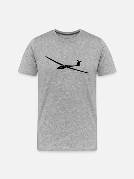segelflugzeug_8 - Men's Premium Organic T-Shirt - heather grey