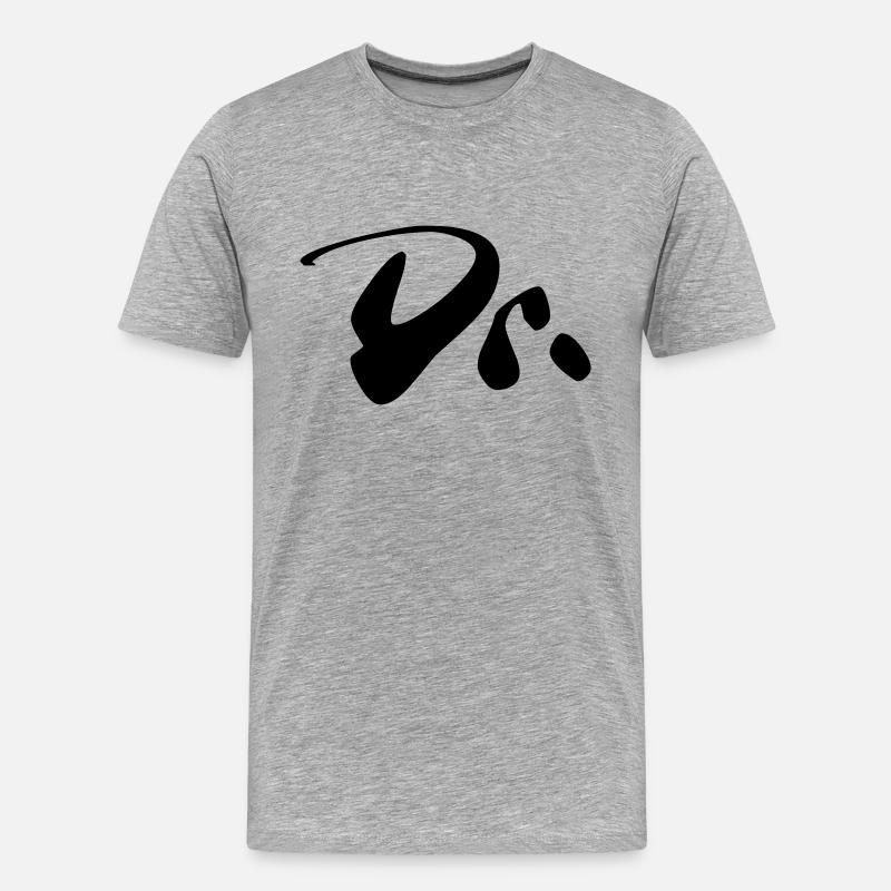 Dr - Männer Premium Bio T-Shirt - Grau meliert