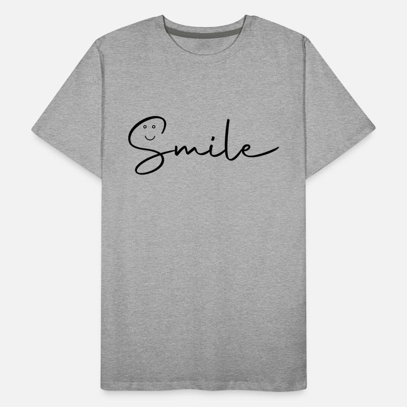 Smile Skript Männer Premium Bio T-Shirt