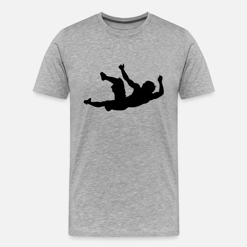 Klettern # 7 - Männer Premium Bio T-Shirt - Grau meliert