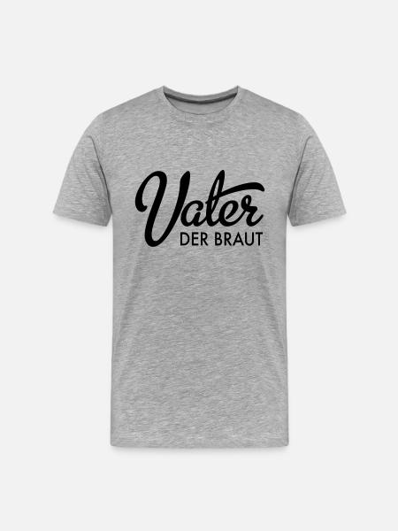 Father of the Bride - Men's Premium Organic T-Shirt - heather grey