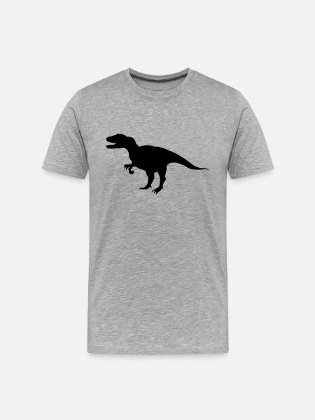 dinosaurier - T-shirt bio Premium Homme - gris chiné
