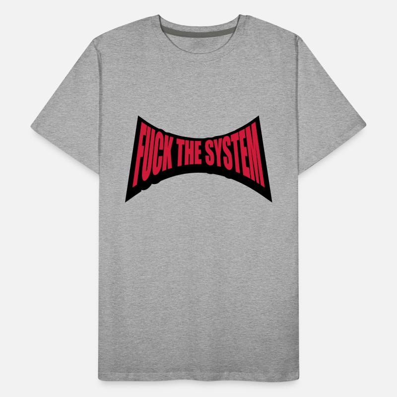 Punk baise le système T-shirt bio Premium Homme