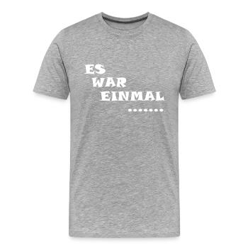 Märchen - Männer Premium Bio T-Shirt - Grau meliert - Vorne - Damien (186cm)