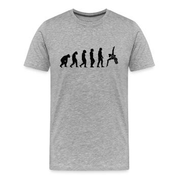 Cheerleader Gift Cheerleading Cheerleader - Men's Premium Organic T-Shirt - heather grey - Front - Damien (186cm)