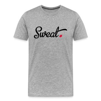 Sport - T-shirt bio Premium Homme - gris chiné - Devant - Damien (186cm)