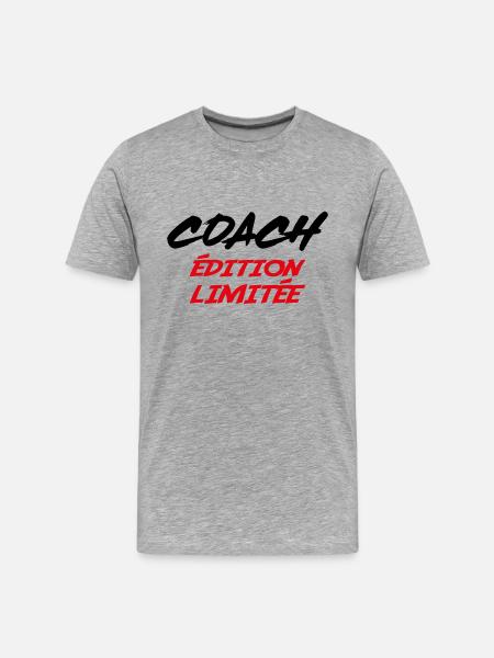 COACH Limited Edition - Men's Premium Organic T-Shirt - heather grey