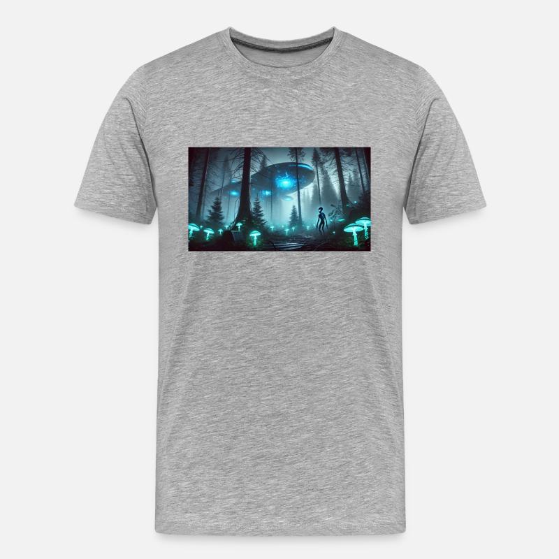 DC60B654 E4B5 48B1 872E EBB088AFF025 - Männer Premium Bio T-Shirt - Grau meliert