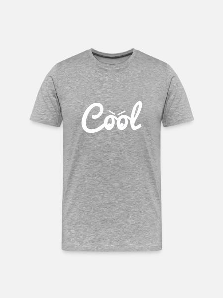 cool Cool - Männer Premium Bio T-Shirt - Grau meliert
