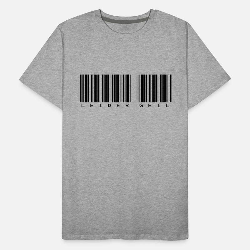 Leider Geil Barcode Männer Premium Bio T-Shirt