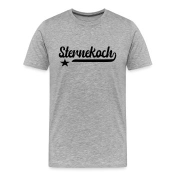 Sternekoch Koch Geschenk Hobby lustige - Männer Premium Bio T-Shirt - Grau meliert - Vorne - Damien (186cm)