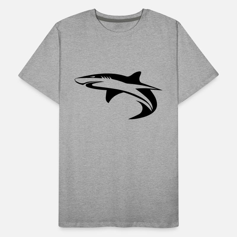 Requin - conception de géométrie vectorielle T-shirt bio Premium Homme