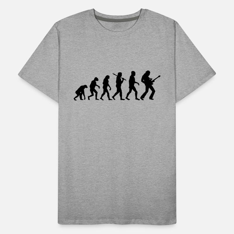 Evolution Rock Gitarre Männer Premium Bio T-Shirt