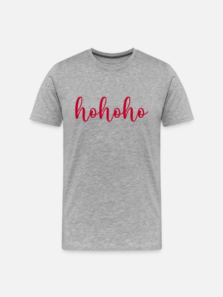 hohoho - T-shirt bio Premium Homme - gris chiné