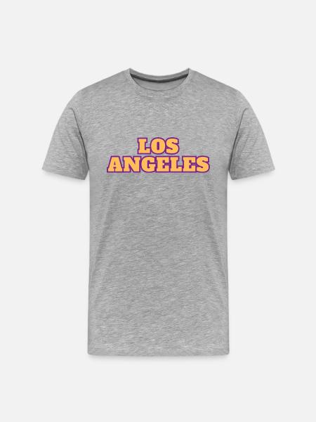 Los Angeles - Men's Premium Organic T-Shirt - heather grey