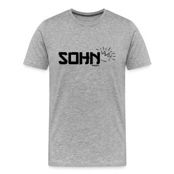 Sohn (Kind Gottes) - Männer Premium Bio T-Shirt - Grau meliert - Vorne - Damien (186cm)