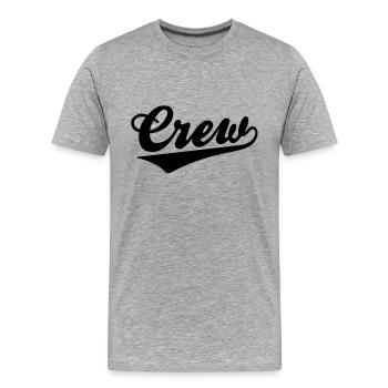 Département - T-shirt bio Premium Homme - gris chiné - Devant - Damien (186cm)