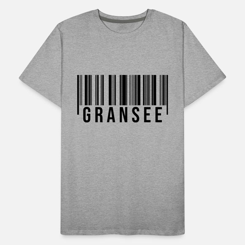Gransee Strichcode Männer Premium Bio T-Shirt
