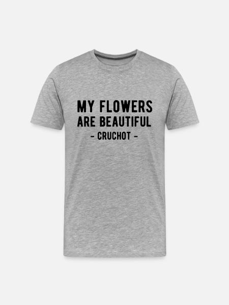 Louis de Funès Cruchot Gendarm - Männer Premium Bio T-Shirt - Grau meliert