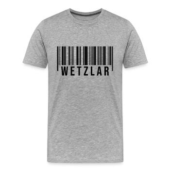 Wetzlar Westerwald - Männer Premium Bio T-Shirt - Grau meliert - Vorne - Damien (186cm)