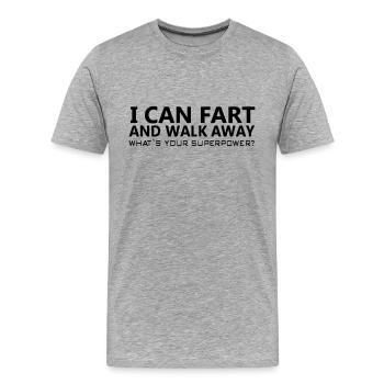 I can drive. - Men's Premium Organic T-Shirt - heather grey - Front - Damien (186cm)