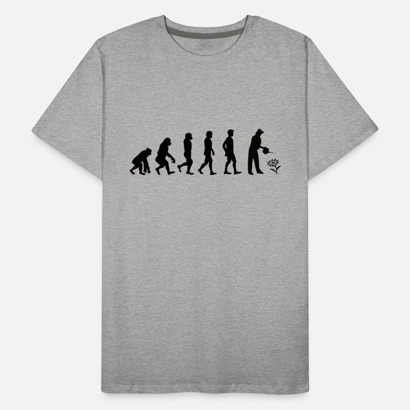 Evolution Gärtner schwarz Männer Premium Bio T-Shirt
