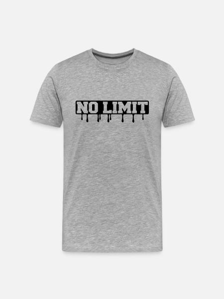 no_limit1 - Men's Premium Organic T-Shirt - heather grey