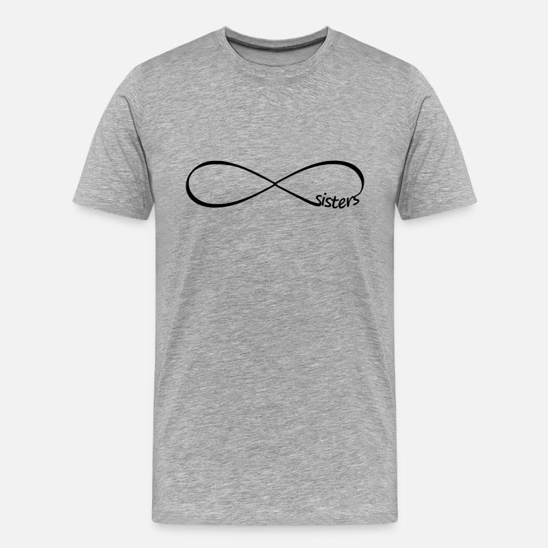 Infinity sœurs Infinity sœurs amis - T-shirt bio Premium Homme - gris chiné