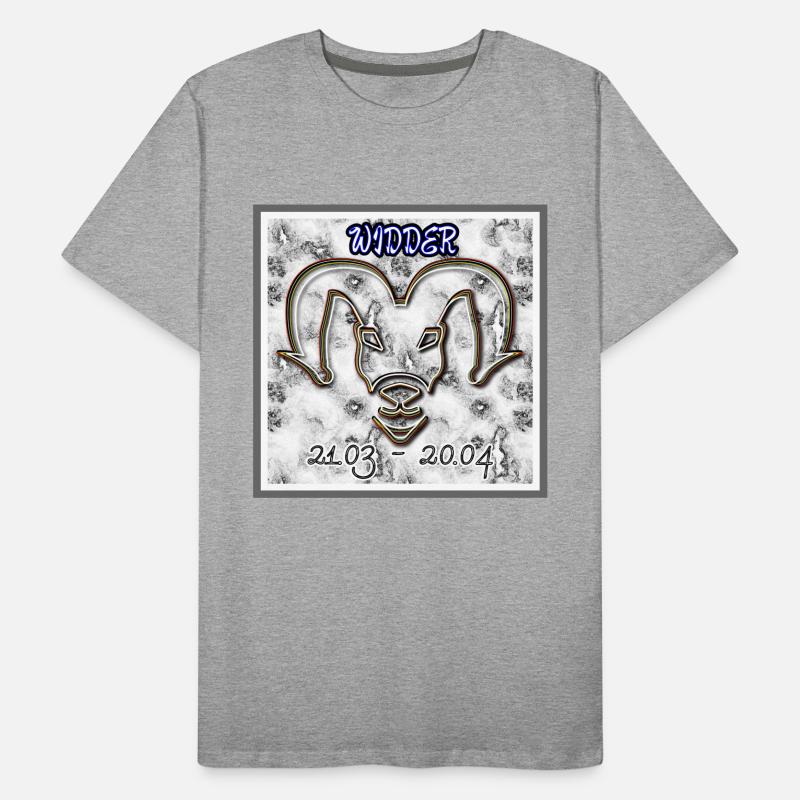 Sternzeichen Widder - Abbild - 2023 Männer Premium Bio T-Shirt