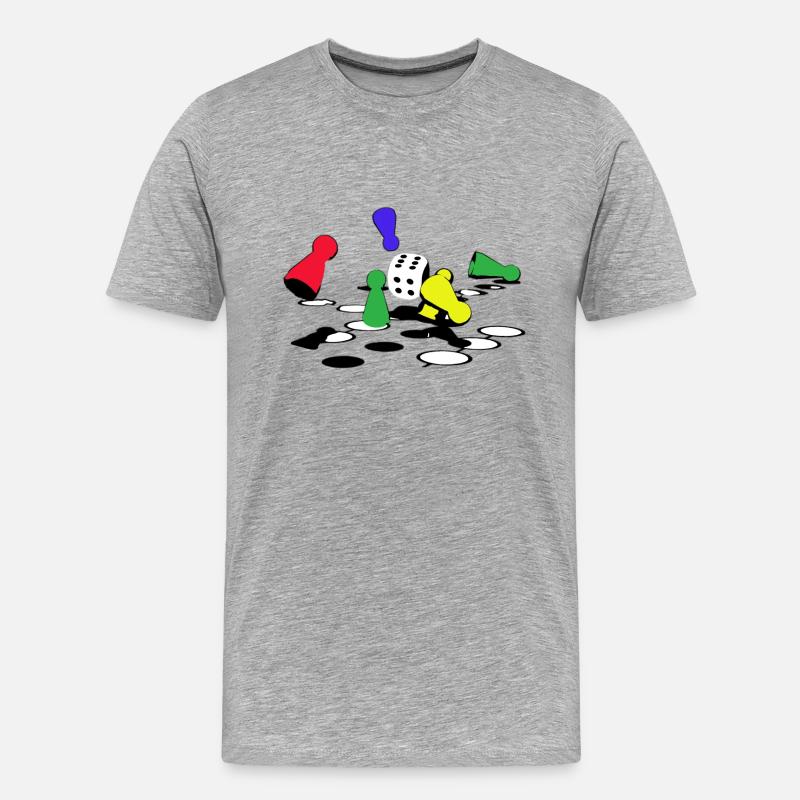 GameOver - Männer Premium Bio T-Shirt - Grau meliert