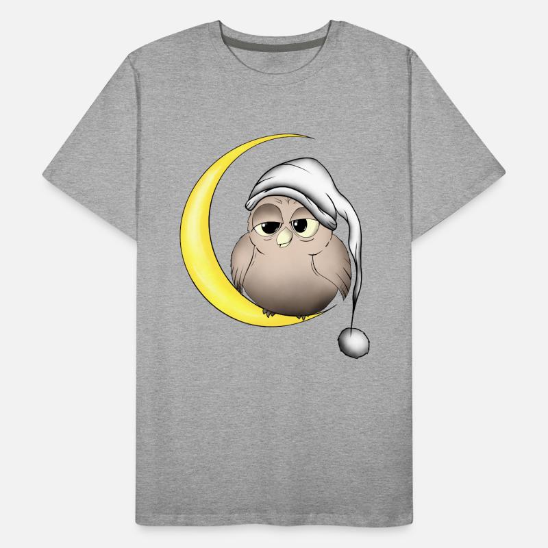 Eule Männer Premium Bio T-Shirt