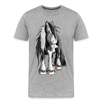 Cute Irish Tinker - Men's Premium Organic T-Shirt - heather grey - Front - Damien (186cm)
