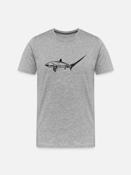 Elegant thresher shark - Men's Premium Organic T-Shirt - heather grey