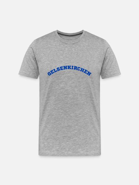 Gelsenkirchen - Männer Premium Bio T-Shirt - Grau meliert