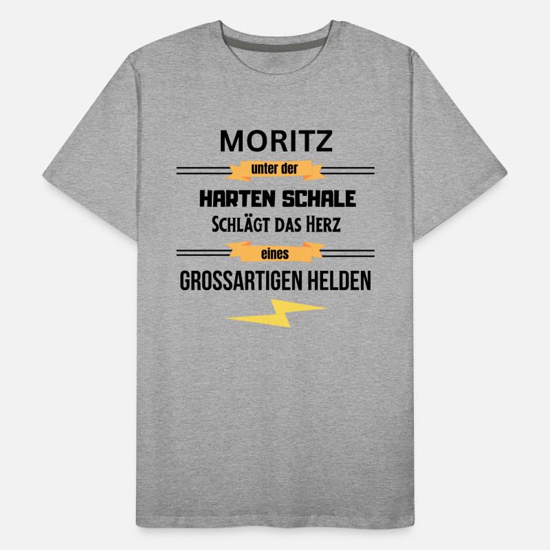 Moritz unter harte Schale eines Großartigen Helden Männer Premium Bio T-Shirt