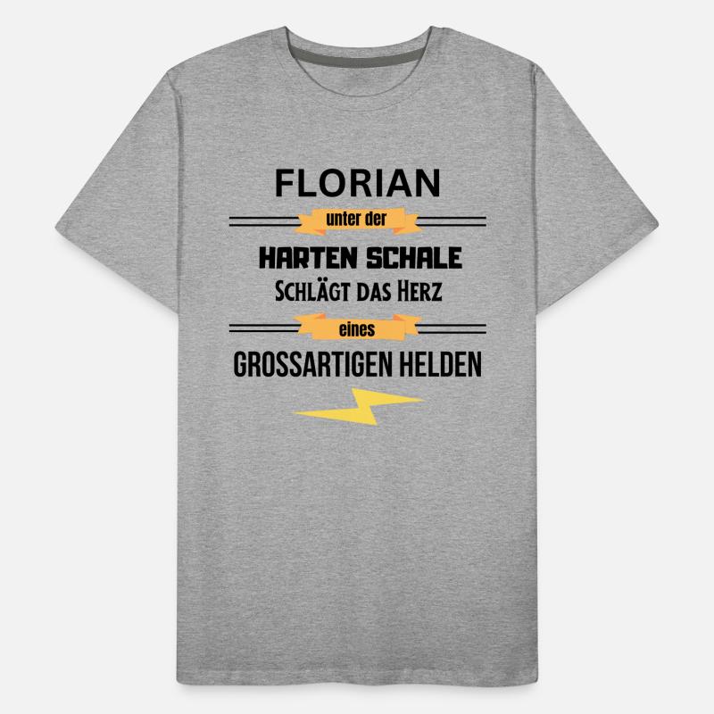 Florian unter harte Schale eines Großartigen Helde Männer Premium Bio T-Shirt