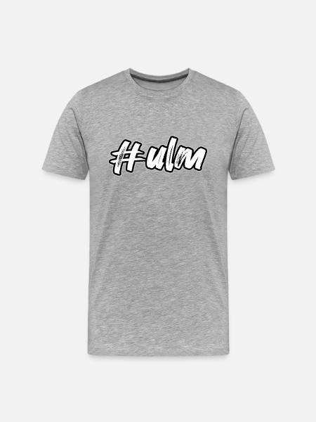 Ulm, ulm, #ulm - Männer Premium Bio T-Shirt - Grau meliert