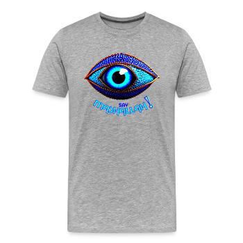 Say Mashallah - Männer Premium Bio T-Shirt - Grau meliert - Vorne - Damien (186cm)