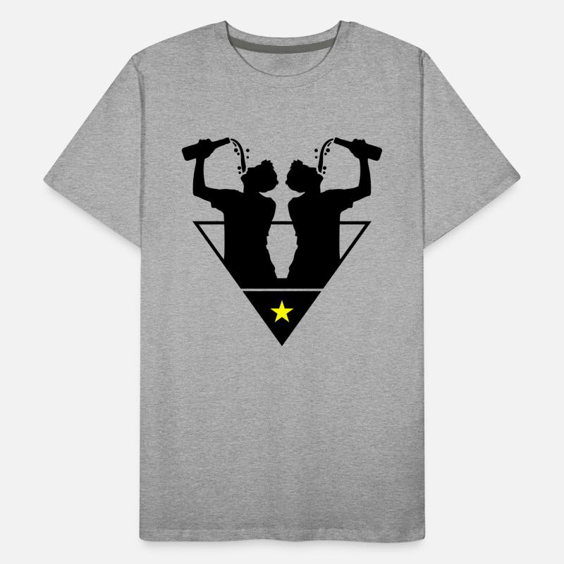 Drinker Team Bottle Men's Premium Organic T-Shirt