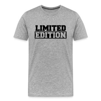 Limited Edition - T-shirt bio Premium Homme - gris chiné - Devant - Damien (186cm)