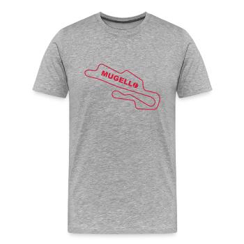Race Mugello - Männer Premium Bio T-Shirt - Grau meliert - Vorne - Damien (186cm)