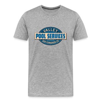 Valley Pool Services San Fernando CA Chemise - T-shirt bio Premium Homme - gris chiné - Devant - Damien (186cm)