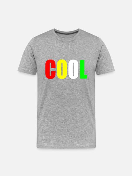 Cool - Männer Premium Bio T-Shirt - Grau meliert