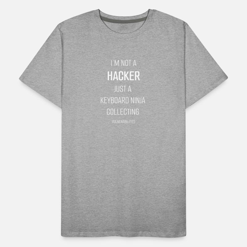 Ethical Hacker, Cyber Security, Hacker, Netzwerk Männer Premium Bio T-Shirt
