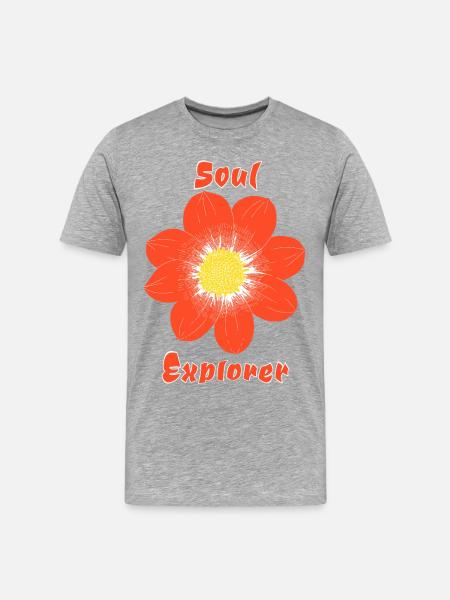 Soul Explorer - Men's Premium Organic T-Shirt - heather grey