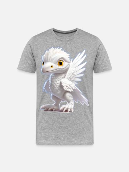 Petit Dragon - T-shirt bio Premium Homme - gris chiné