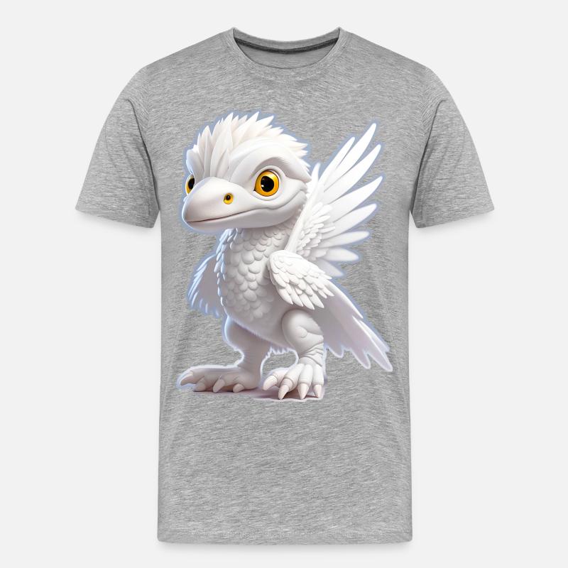 Petit Dragon - T-shirt bio Premium Homme - gris chiné