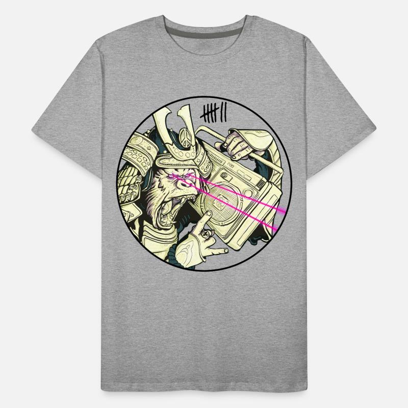 7 Apparel - Gorilla Samurai Männer Premium Bio T-Shirt